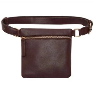 Lulu Dharma Chic Brown Leather Belt Bag